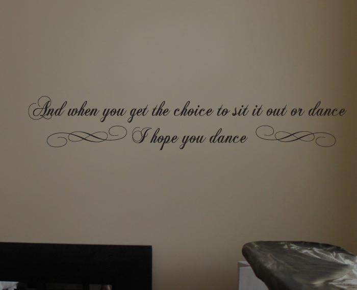 Choice Sit It Out Dance Wall Decals  