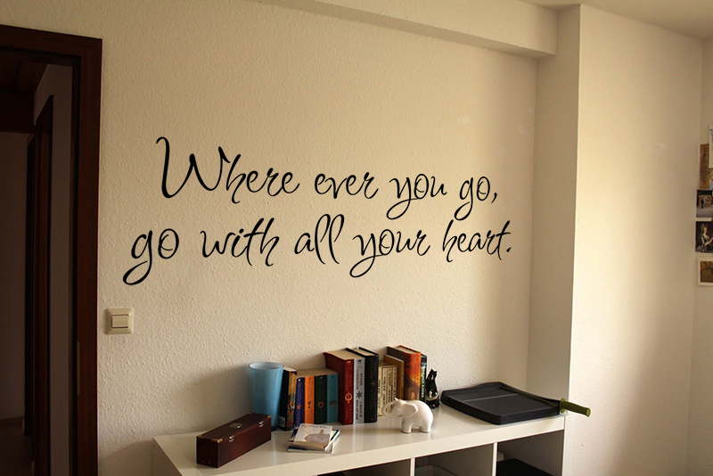 Where Ever You Go Wall Decal