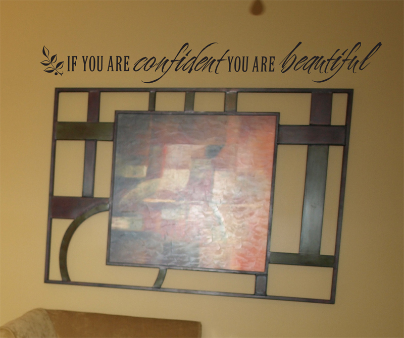 Confident Beautiful Wall Decals  