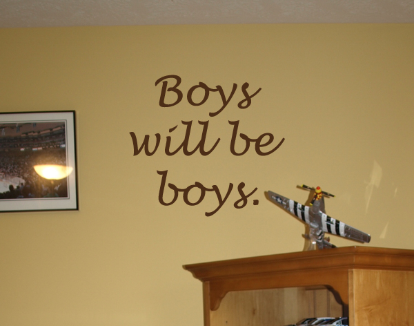 Boys Will Be Boys Wall Decals   