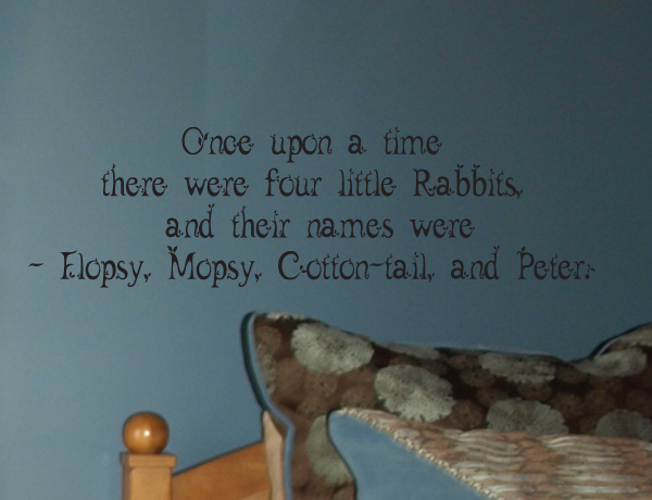 Once Upon A Time Peter Rabbit Wall Decals   