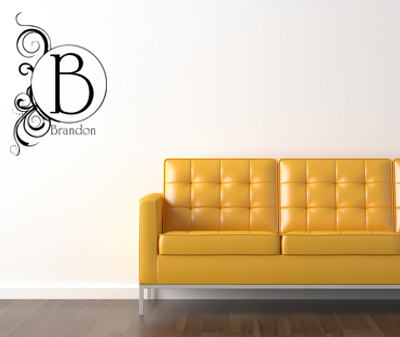 Artsy Monogram Wall Decals