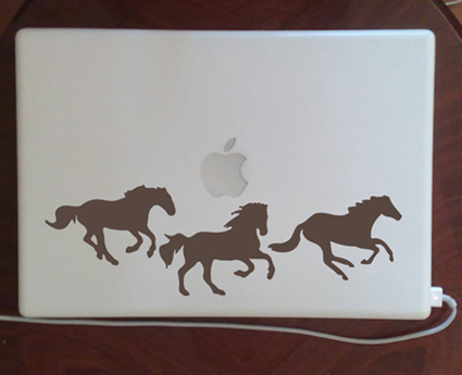 Running Horses Laptop Skins