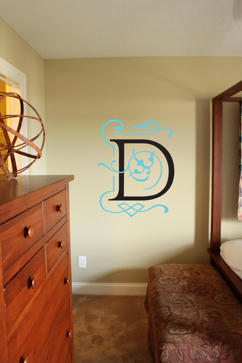 Monogram Overlay Wall Decal