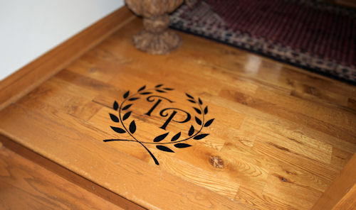 Laurel Wreath Monogram Wall Decals