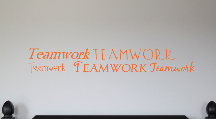 Teamwork Decal 