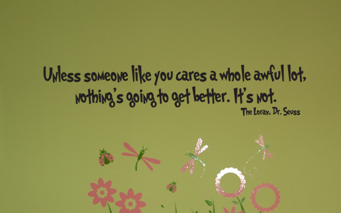 Unless Someone Like You Cares Wall Decals   