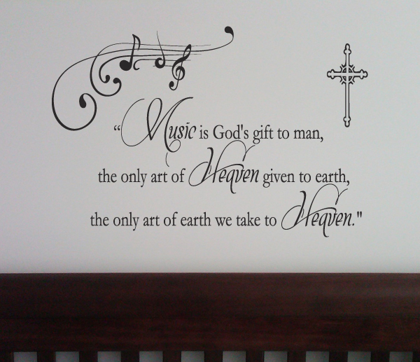 Music Art Of Heaven Wall Decal  