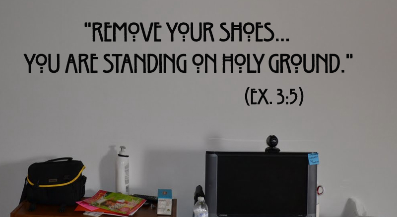 Standing On Holy Ground Wall Decal