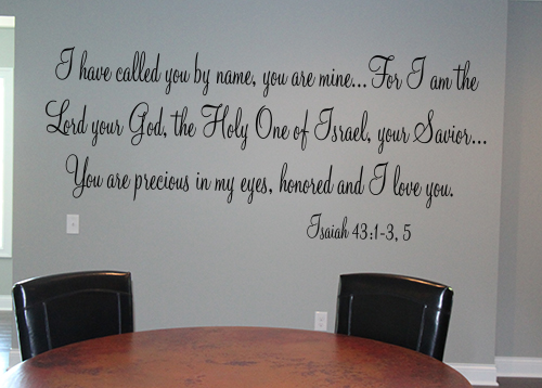 Called You By Name Wall Decal