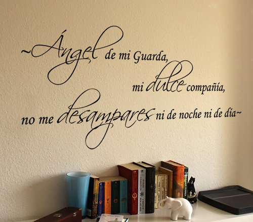 Angel De Mi Guarda Without Name Decal