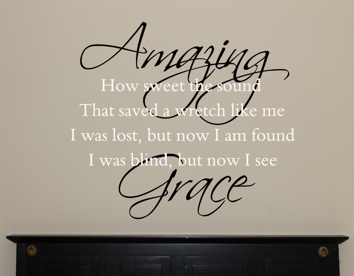 Amazing Grace Large Wall Decal