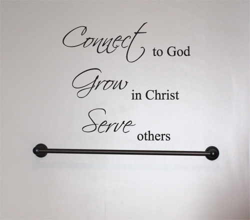 Connect Grow Serve Wall Decal