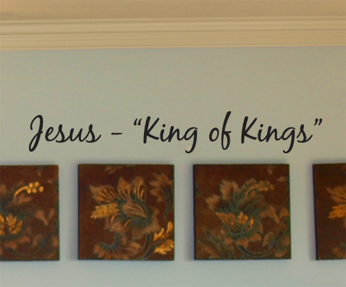 Jesus King Of Kings Wall Decals 