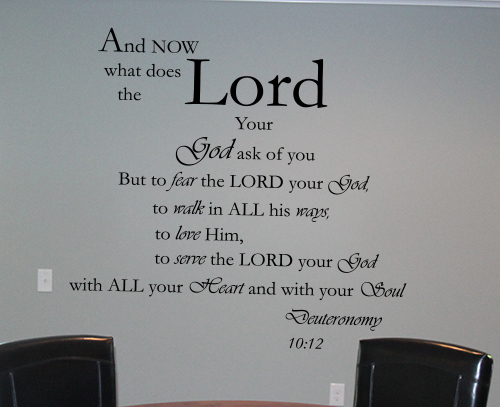 What Does The Lord Ask Wall Decals  