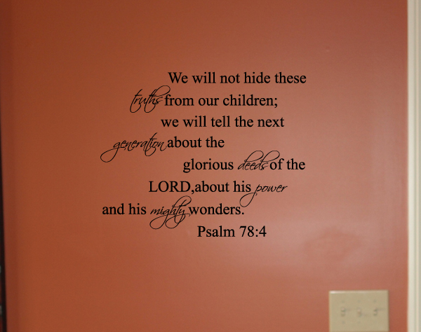 His Power And Mighty Wonders Wall Decal  