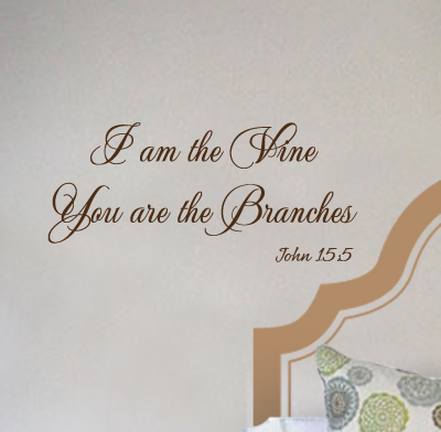 I Am The Vine Branches IV Wall Decal