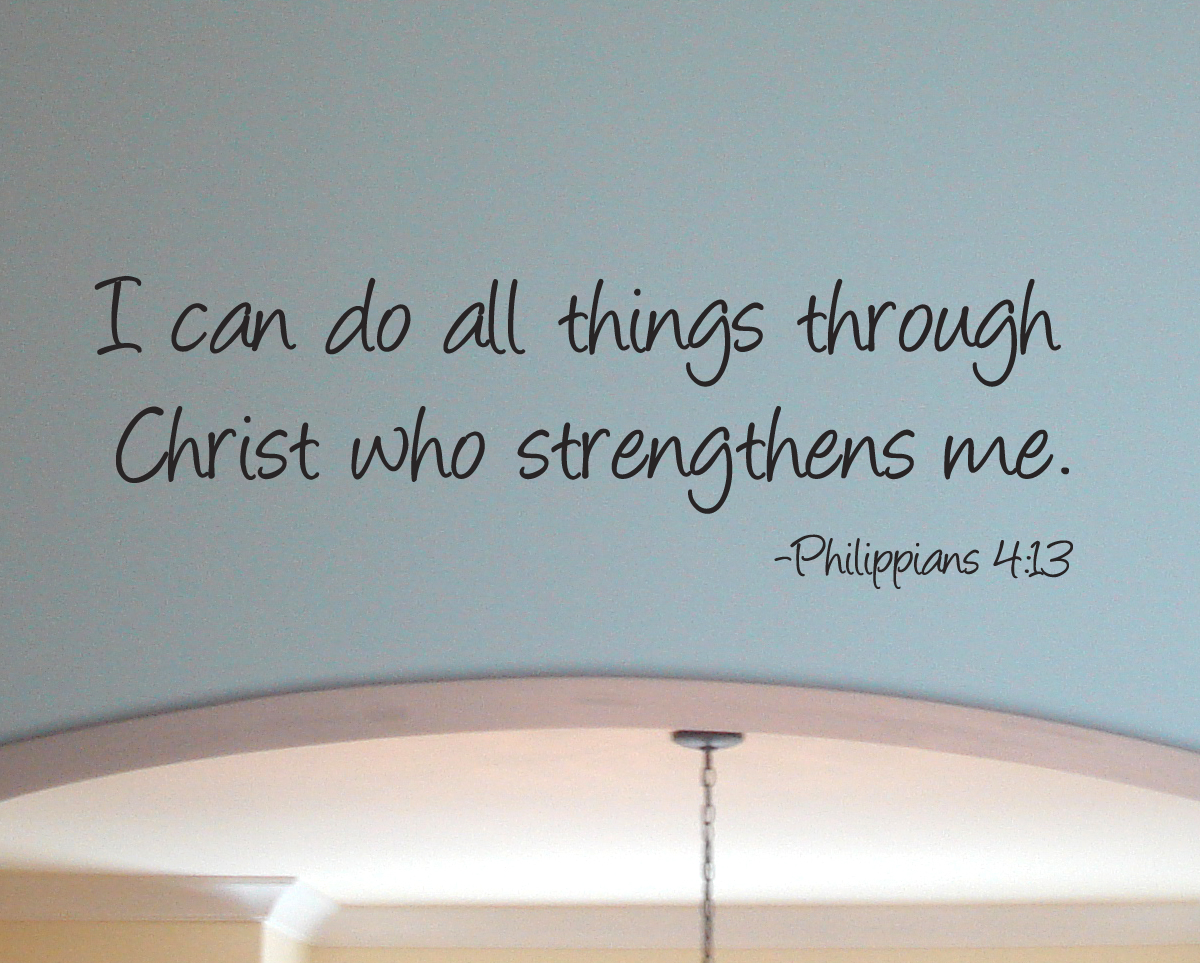 Do All Things Through Christ Wall Decal 