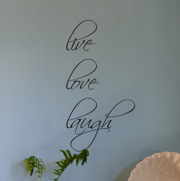 Script Live Love Laugh Wall Decal 