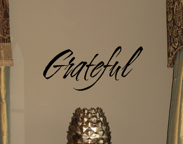 Simply Grateful Wall Decals  