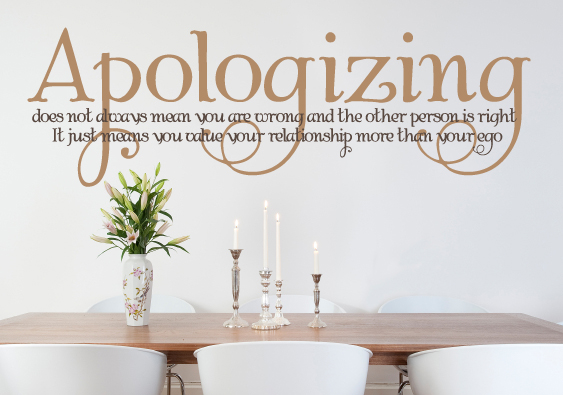 Apologizing Wall Decal