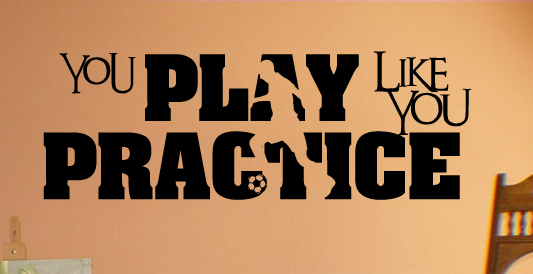 Play Practice Soccer Wall Decal