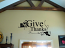 Give Thanks Wall Decal