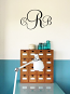 Script Monogram Wall Decal