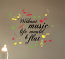 Music B Flat Wall Decal