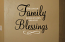 Family Blessings Wall Decal