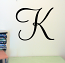 Monterey Initial Wall Decal