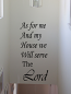 As For Me My House Wall Decal 