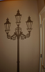 Large Victorian Lamp Post Wall Decal 