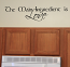 Main Ingredient Love Wall Decal