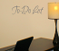 To Do List Wall Decal