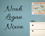 Three Script Allura Names Wall Decal