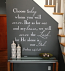 Choose Whom You Will Serve Wall Decal 