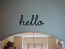 Swoopy Hello Decal