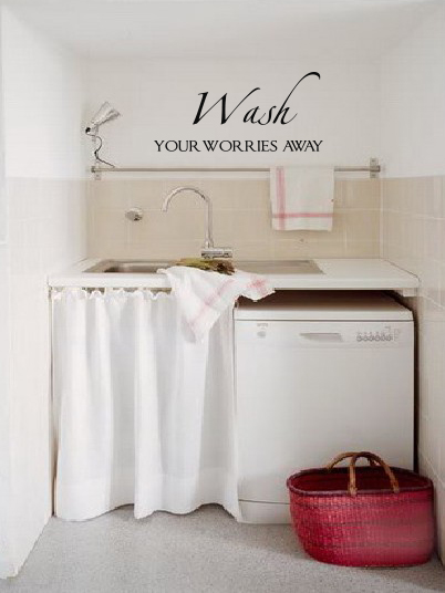 Wash Worries Away Wall Decal