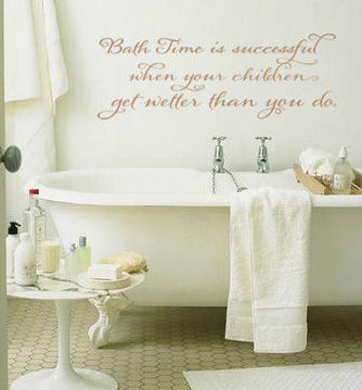 Bath Time Success Wall Decals  
