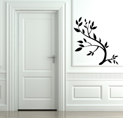 Leafy Stem Wall Decal