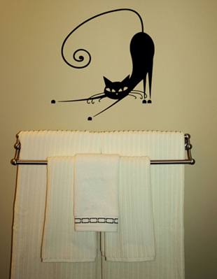 Cat Stretch Wall Decal