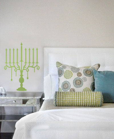 Modern Menorah Decal