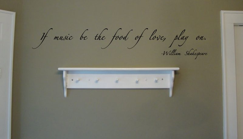 Music Be The Food Wall Decal