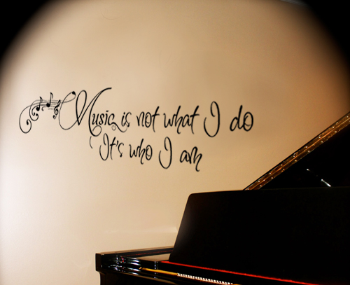 Music Who I Am Wall Decal