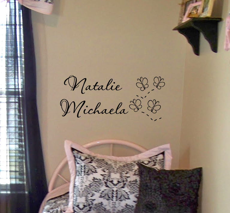 Butterfly Names Wall Decal