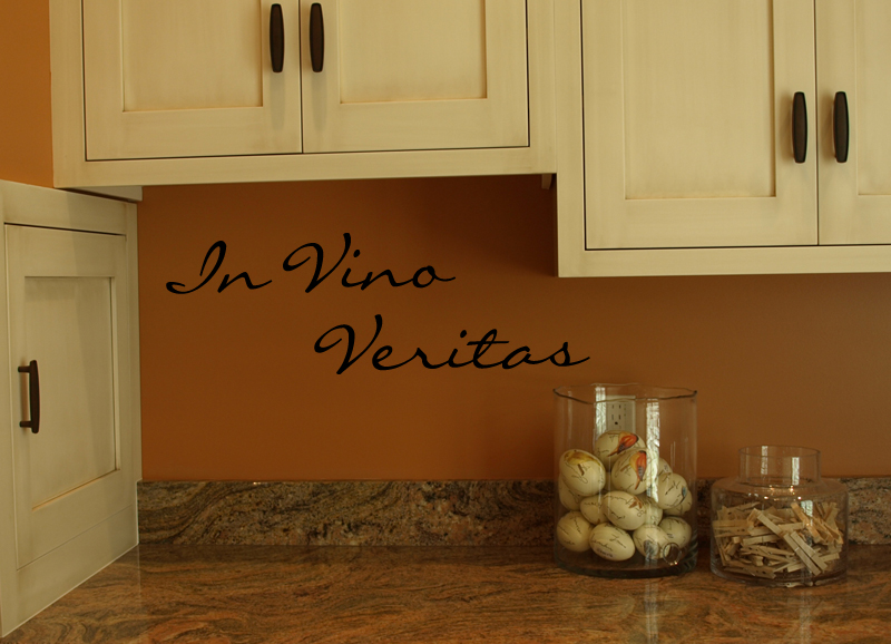 In Vino Veritas Wall Decal