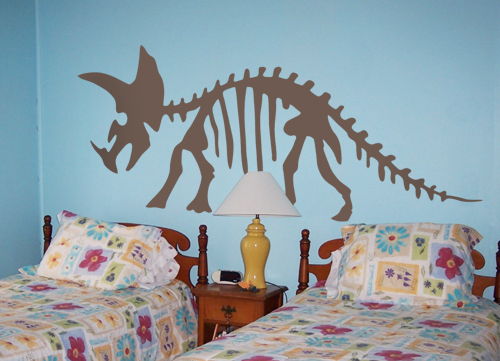 Triceratops Skeleton Wall Decal