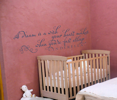 Dream Wish Calligraphy Wall Decals