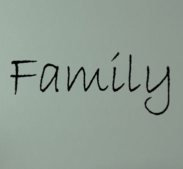 Simply Family Word Wall Decals   
